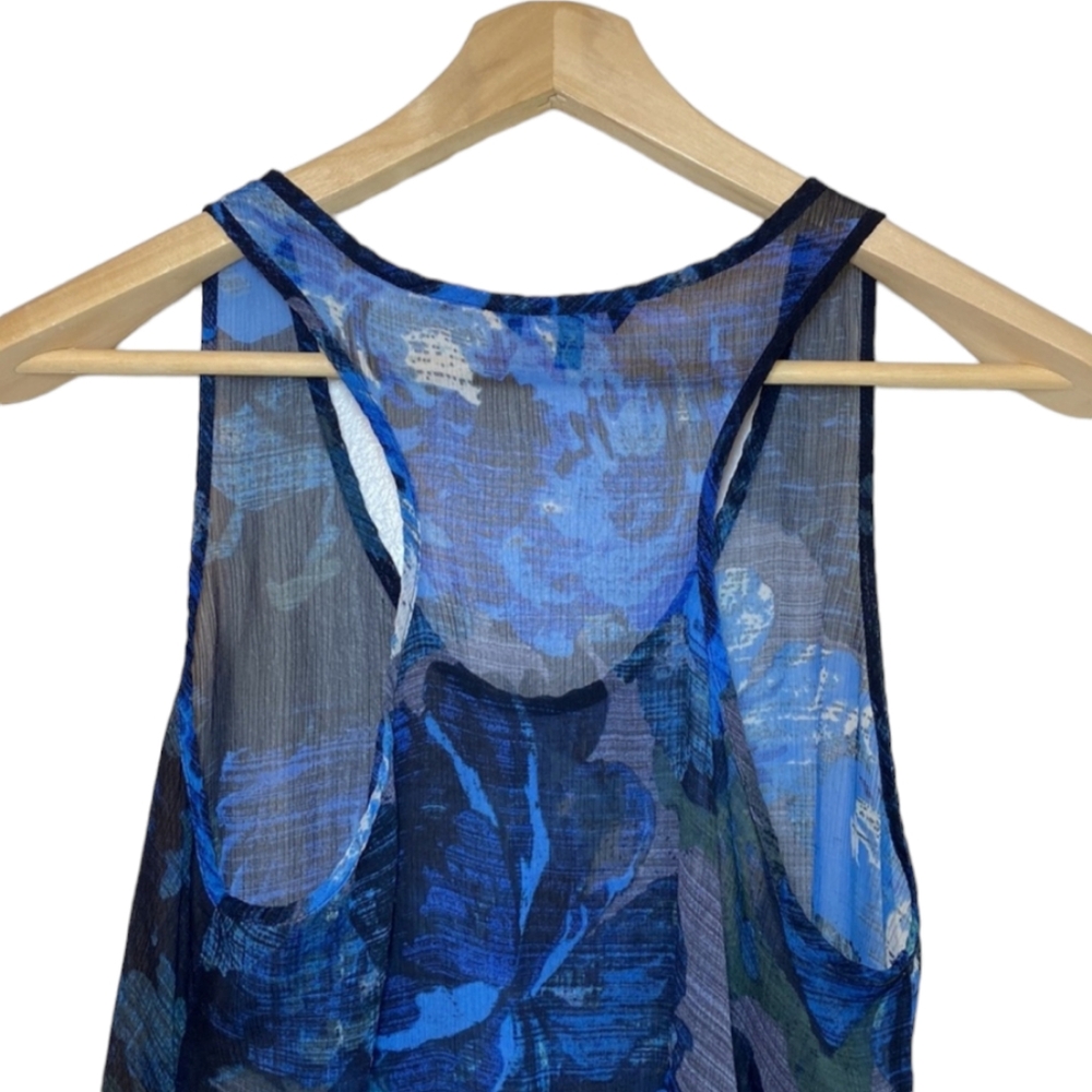 Express | Floral Flowy Razorback Tank - Picture 5 of 9